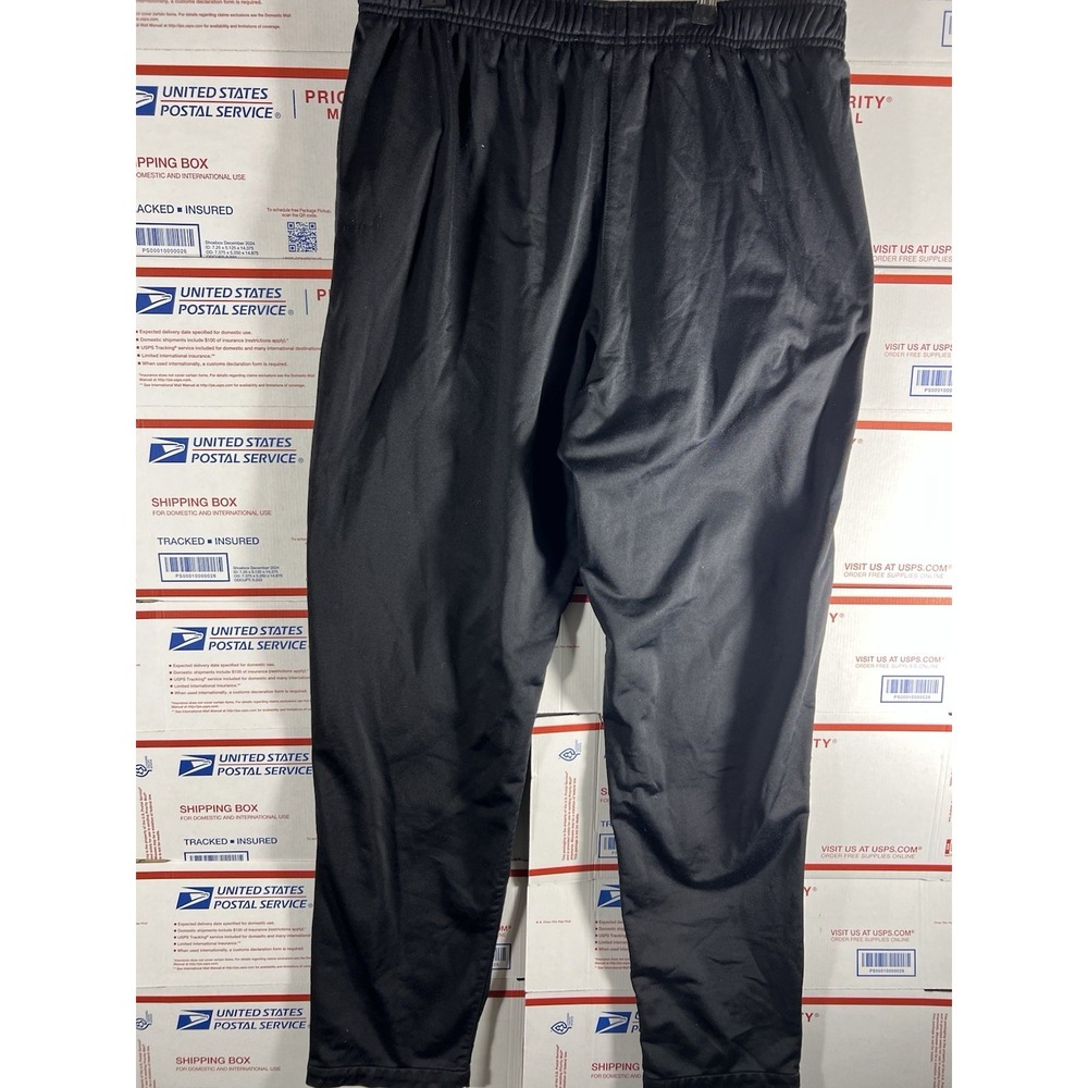 Nike Dri Fit Sweatpants Mens L Black Tapered Joggers Swoosh Logo Athletic Soccer - Picture 5 of 5